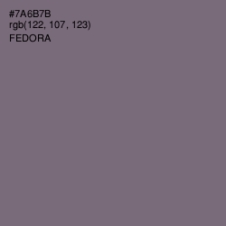 #7A6B7B - Fedora Color Image