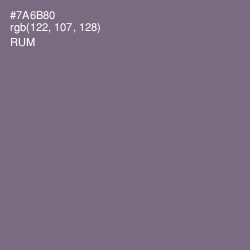 #7A6B80 - Rum Color Image