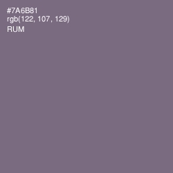#7A6B81 - Rum Color Image