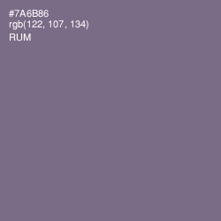 #7A6B86 - Rum Color Image