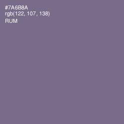 #7A6B8A - Rum Color Image