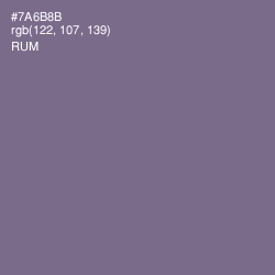 #7A6B8B - Rum Color Image