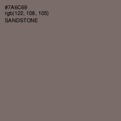 #7A6C69 - Sandstone Color Image