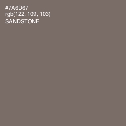 #7A6D67 - Sandstone Color Image