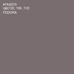 #7A6D70 - Fedora Color Image