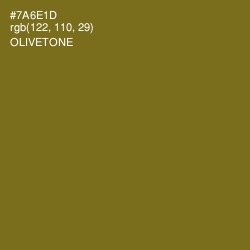 #7A6E1D - Olivetone Color Image