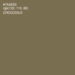#7A6E50 - Crocodile Color Image