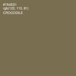 #7A6E51 - Crocodile Color Image