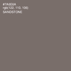 #7A6E6A - Sandstone Color Image