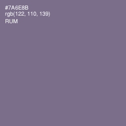 #7A6E8B - Rum Color Image