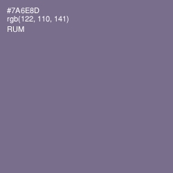 #7A6E8D - Rum Color Image