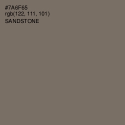 #7A6F65 - Sandstone Color Image