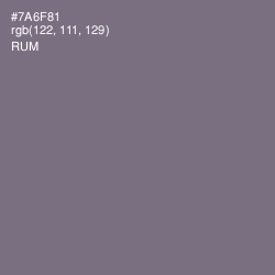 #7A6F81 - Rum Color Image