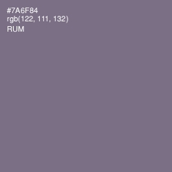 #7A6F84 - Rum Color Image