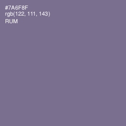 #7A6F8F - Rum Color Image