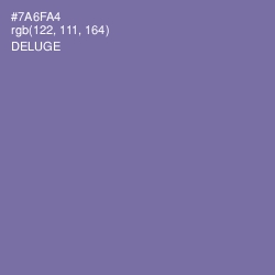 #7A6FA4 - Deluge Color Image