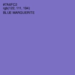 #7A6FC2 - Blue Marguerite Color Image