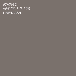 #7A706C - Limed Ash Color Image