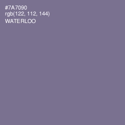 #7A7090 - Waterloo  Color Image