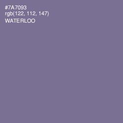 #7A7093 - Waterloo  Color Image