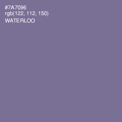 #7A7096 - Waterloo  Color Image