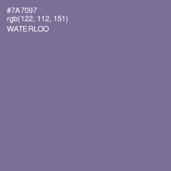 #7A7097 - Waterloo  Color Image