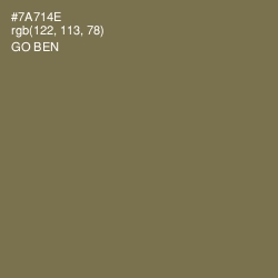 #7A714E - Go Ben Color Image