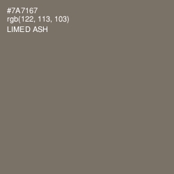 #7A7167 - Limed Ash Color Image