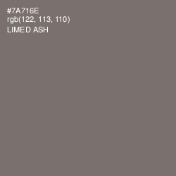 #7A716E - Limed Ash Color Image