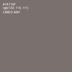 #7A716F - Limed Ash Color Image