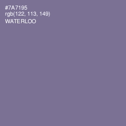 #7A7195 - Waterloo  Color Image