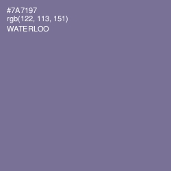 #7A7197 - Waterloo  Color Image