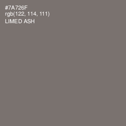 #7A726F - Limed Ash Color Image