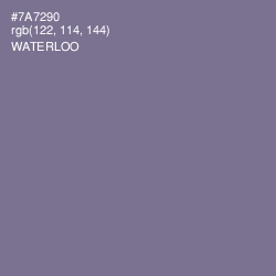 #7A7290 - Waterloo  Color Image