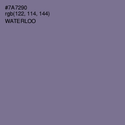 #7A7290 - Waterloo  Color Image