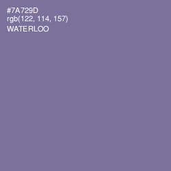 #7A729D - Waterloo  Color Image