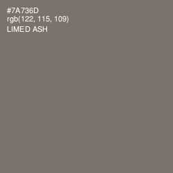 #7A736D - Limed Ash Color Image