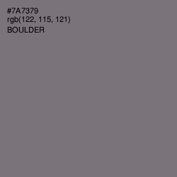 #7A7379 - Boulder Color Image