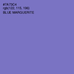 #7A73C4 - Blue Marguerite Color Image