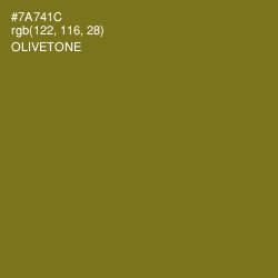 #7A741C - Olivetone Color Image