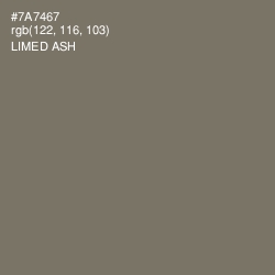 #7A7467 - Limed Ash Color Image