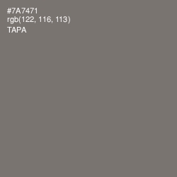 #7A7471 - Tapa Color Image