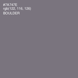 #7A747E - Boulder Color Image