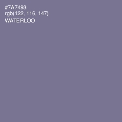 #7A7493 - Waterloo  Color Image