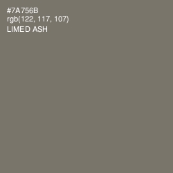 #7A756B - Limed Ash Color Image
