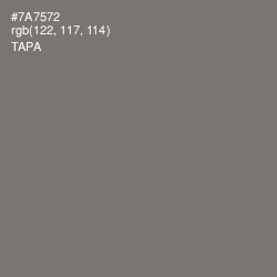 #7A7572 - Tapa Color Image