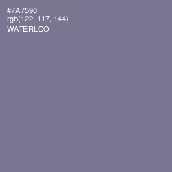 #7A7590 - Waterloo  Color Image