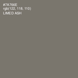 #7A766E - Limed Ash Color Image