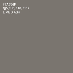 #7A766F - Limed Ash Color Image
