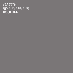 #7A7678 - Boulder Color Image